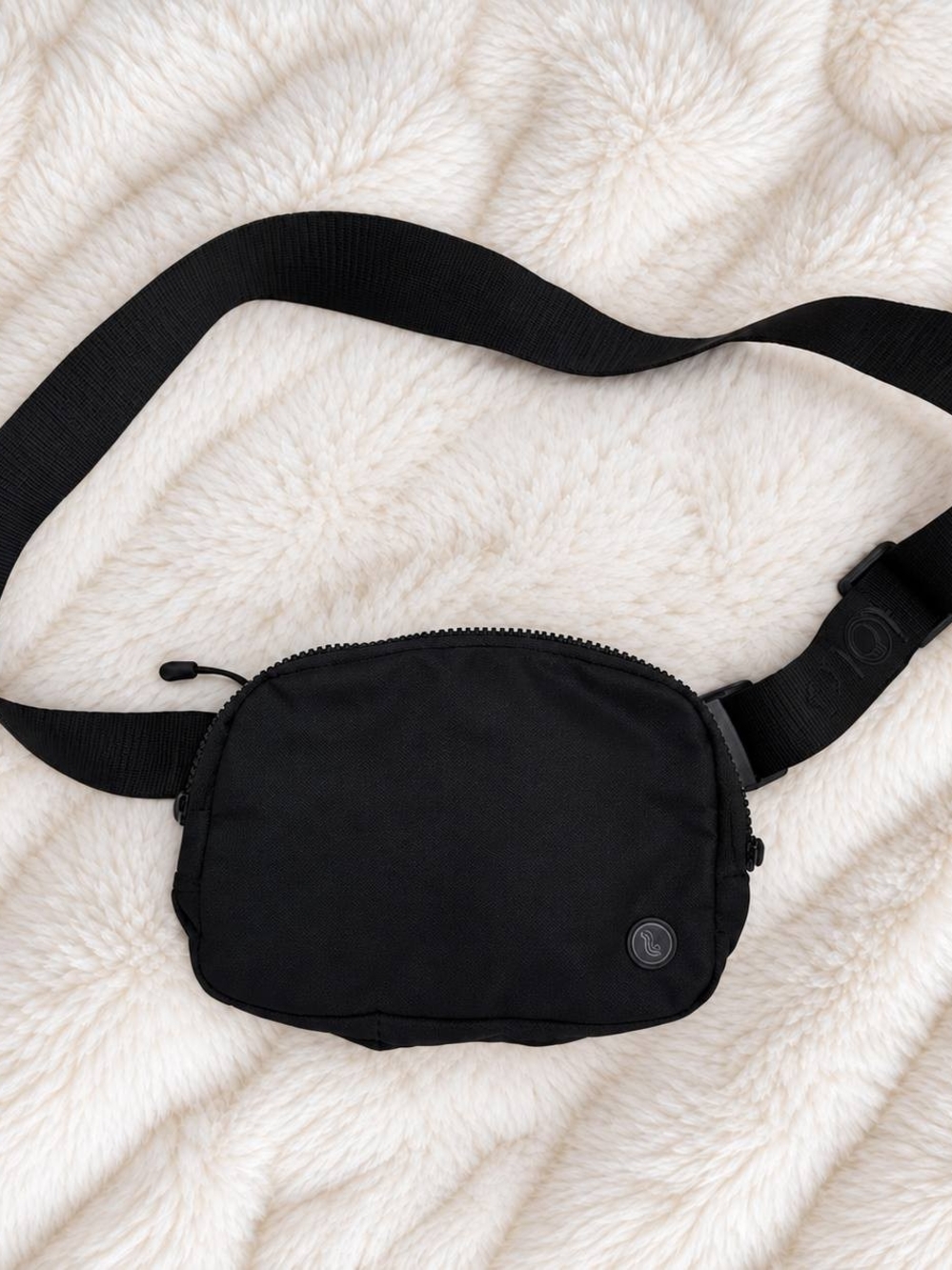 Lola Cruz Black Crossbody Belt Bag - Minimal Women's Waist Pack